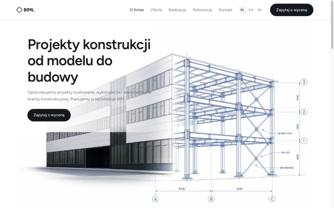 Strona biml.com.pl — aktualny widok na komputerze