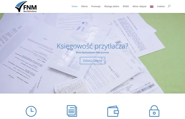 Widok strony biurorachunkowefnm.pl