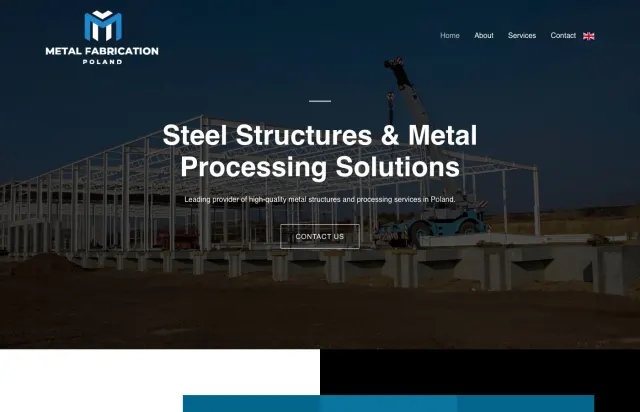 Widok strony metalfabricationpoland.com